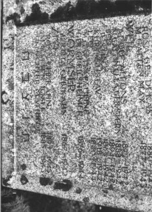 Grabstein 463 (Index: 99799419) Besonderheit: kulturhistorisch wertvoll / hist.-wiss. Gründe (Gedenkstein): Grabstein 463 (Detailaufnahme)