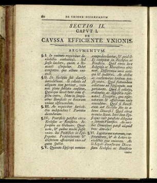 Sectio II. De Caussa Efficiente Unionis.