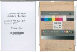 Entnazifizierung Otto Probst , geb. 02.05.1906 (Verw.Inspektor)