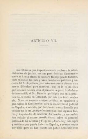 Artículo VII