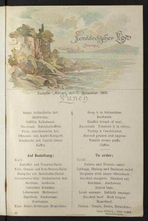 Lunch auf der "Werra"