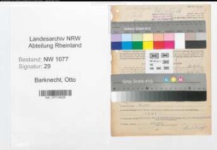 Entnazifizierung Otto Barknecht , geb. 11.09.1910 (Polizist)