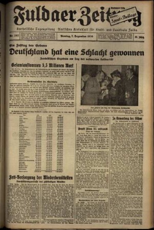 Ausgabe vom Montag, den 07. Dezember 1936.