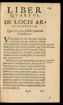 De Locis Argumentorum.