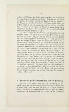 V. Die deutsche Nationalversammlung und der Bundestag