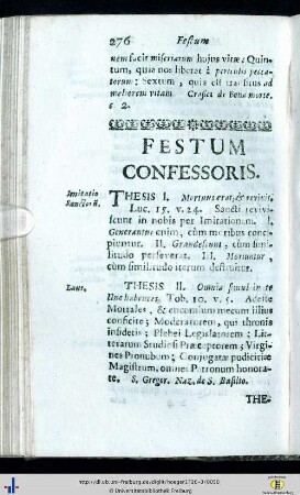 Festum Confessoris.
