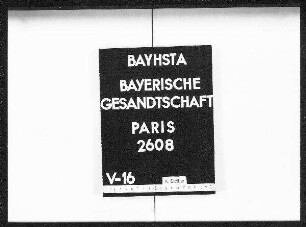 Kirchmayer, Joseph, aus Habach, Bezirksamt Weilheim, Arbeiter, mit Klieber, Barbara, aus Eschenlohe, Bezirksamt Garmisch, beide in Argenteuil bei Paris