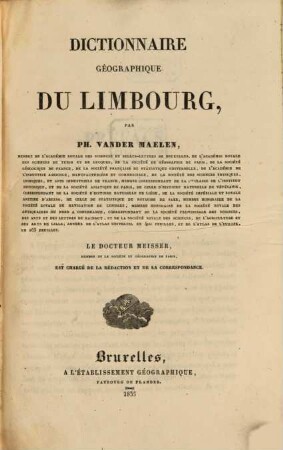 Dictionnaire du Limbourg