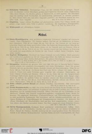 Möbel (Nr. 643-708)