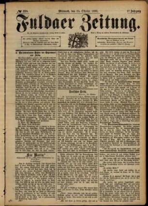 Ausgabe vom Mittwoch, den 15. Oktober 1890.