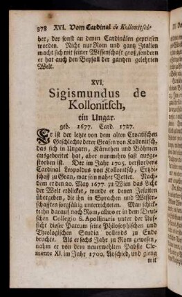 378- 386, XVI. Sigismundus de Kollonitsch