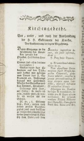 Kirchengebethe.