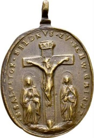 Medaille der Fünf-Wunden-Bruderschaft aus Schwäbisch Gmünd, 18. Jahrhundert