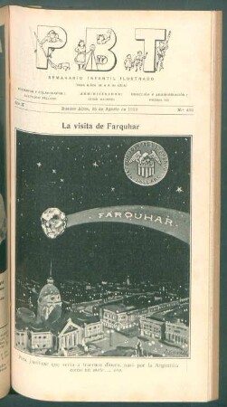 La visita de Farquhar - [Caricatura]