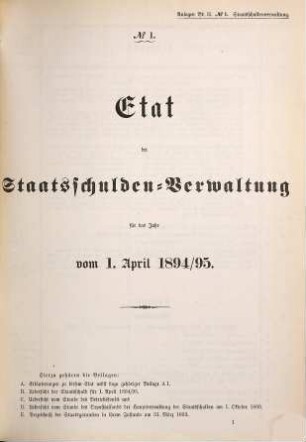 Staatshaushaltsplan : für d. Rechnungsjahr .... 1894/95, Bd. 2