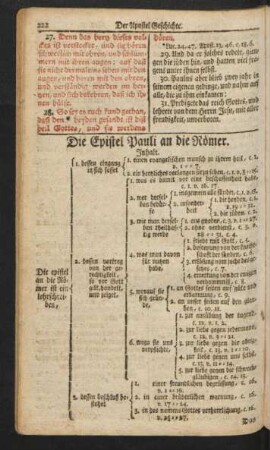 Die Epistel Pauli an die Römer.