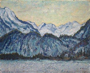 Gebirgskette bei Oberstdorf