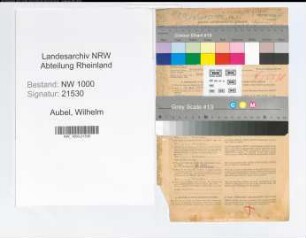 Entnazifizierung Wilhelm Aubel, geb. 29.06.1893 (Finanzinspektor)