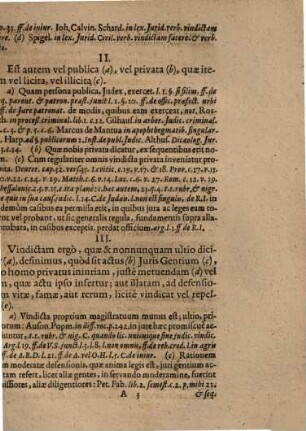 Disputatio Inauguralis Iuridica, De Vindicta Privata