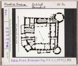 Fürstlich Drehna: Schloss, Grundriss