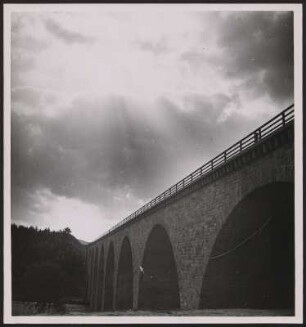 Saalebrücke Rudolphstein auf der Strecke "Leipzig-Bayreuth"