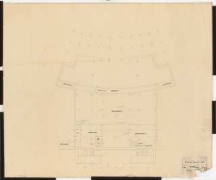 Stadthalle, Mülheim an der Ruhr Umbau: Festsaalanbau: Grundriss Kellergeschoss 1:100