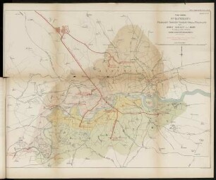 Appendix A.N.(1). Plan Shewing Mr. Bateman's Proposed Service Reservoirs at Edgware (...)