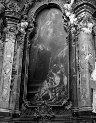 Altar des Heiligen Benedikt — Der heilige Benediktus liest die Messe