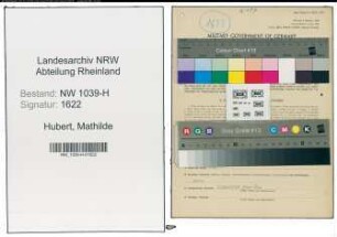 Entnazifizierung Mathilde Hubert , geb. 11.10.1911 (Krankenpflegerin)