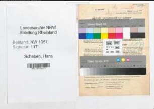 Entnazifizierung Hans Scheben , geb. 20.05.1912 (Kaufmaennischer Angestellter)