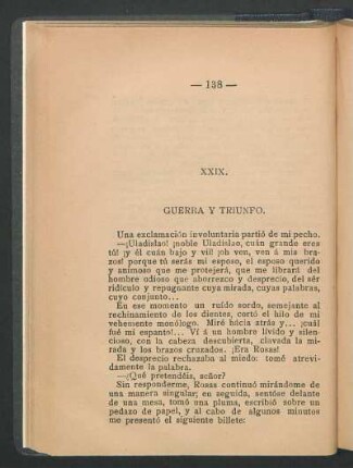 XXIX. Guerra y triunfo.