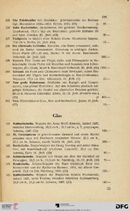 Glas (Nr. 343-369)