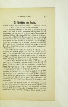Die Westküste von Afrika