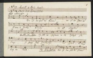 No. 13 Recit. und Arie tacet. No. 14 Chor der Israeliten