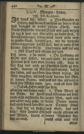 XXIV. Morgen-Lieder