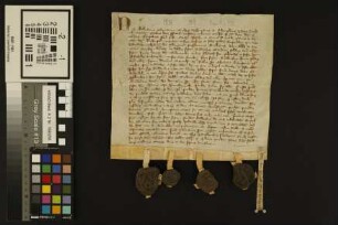 Mainz (Stadt): Litera bann. pro Conventu Cenobii Sanctimonialium in Dalen super redditibus quin decim solidorum den. colon. super fundo domus Rube...