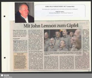 Mit John Lennon zum Gipfel