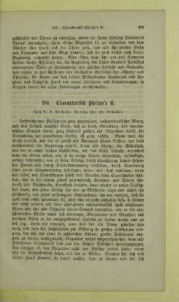 Charakteristik Philipp's II