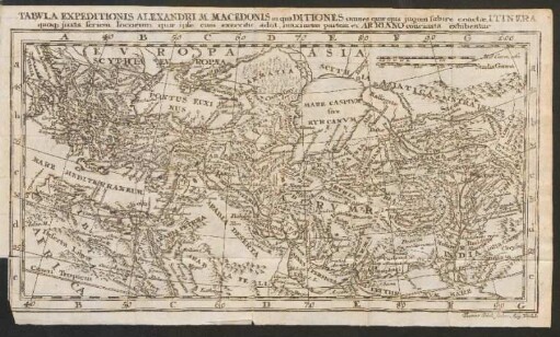 Tabula Expeditionis Alexandri M. Macedonis ...
