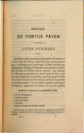 Mémoires de Pontus Payen, 1