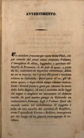 La regina di Golconda : melodramma in due atti ; da rappresentarsi nel Teatro Civico di Cuneo il carnovale 1845