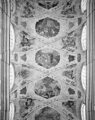 Mittelschiffgewölbe mit Szenen aus der Geschichte Johannes des Täufers