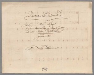 Deutsches Landsturmlied, Coro maschile - BSB Mus.Schott.Ha 10341-2