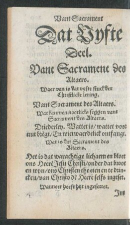 Dat Vyfte Deel.