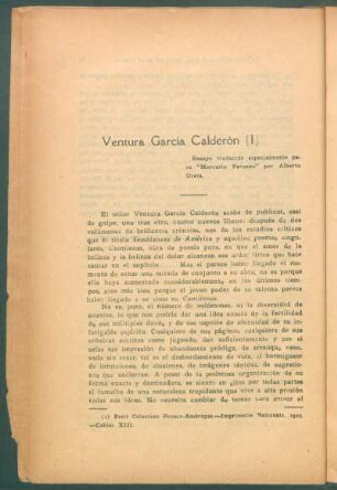 Ventura García Calderón