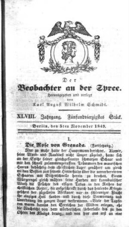 45. Stück, 5. November 1849