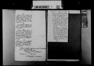 Notizen [von Julius Jolly?] zu einer Denkschrift von Robert von Mohl über den Norddeutschen Bund
