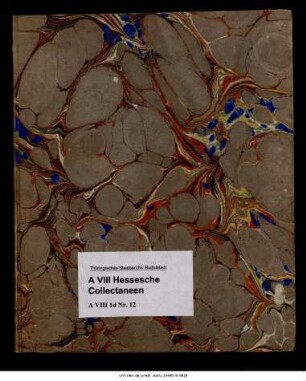 Documenta et statuta Rastenbergensia [Urkunden und Statuten von Rastenberg], Abschrift eines Manuskripts aus dem Archiv zu Weimar