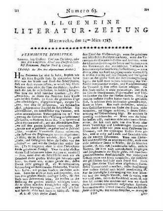 [Adelung, J. C.]: Versuch eines vollständigen grammatisch-kritischen Wörterbuches der hochdeutschen Mundart. Bd. 5, 1. W - Z. Leipzig: Breitkopf 1786
