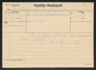 Brief von Hans Kyser und Lissi Kyser an Gerhart Hauptmann